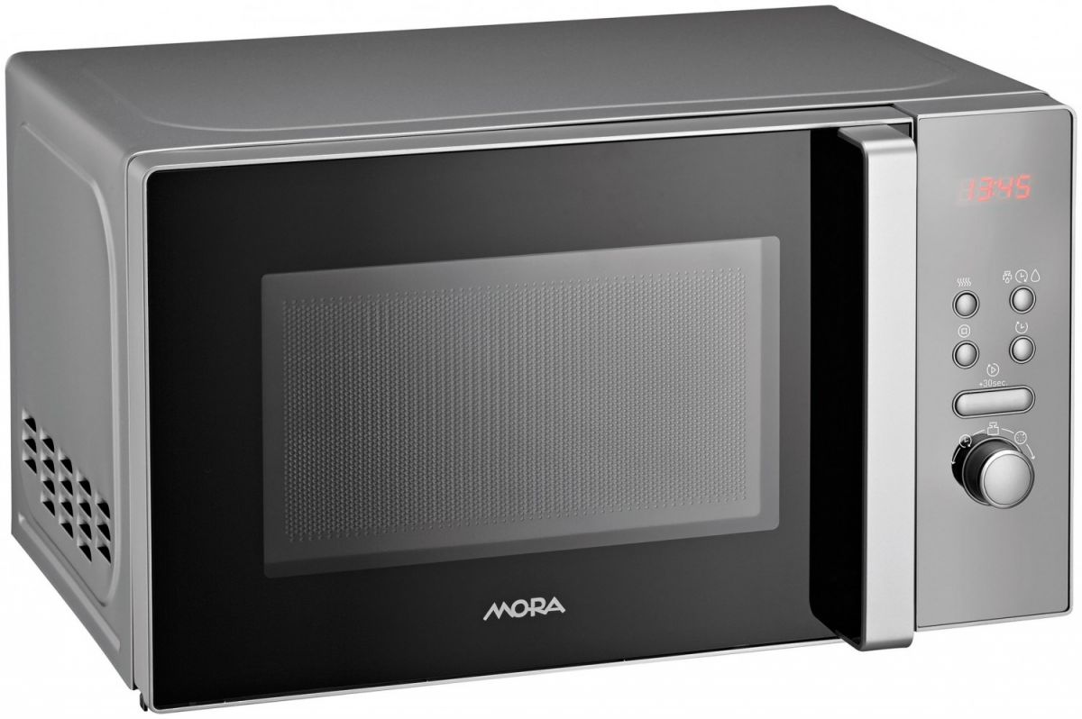 MORA Mikrovlnná trouba 20 l, 700 W – stříbrná/černá