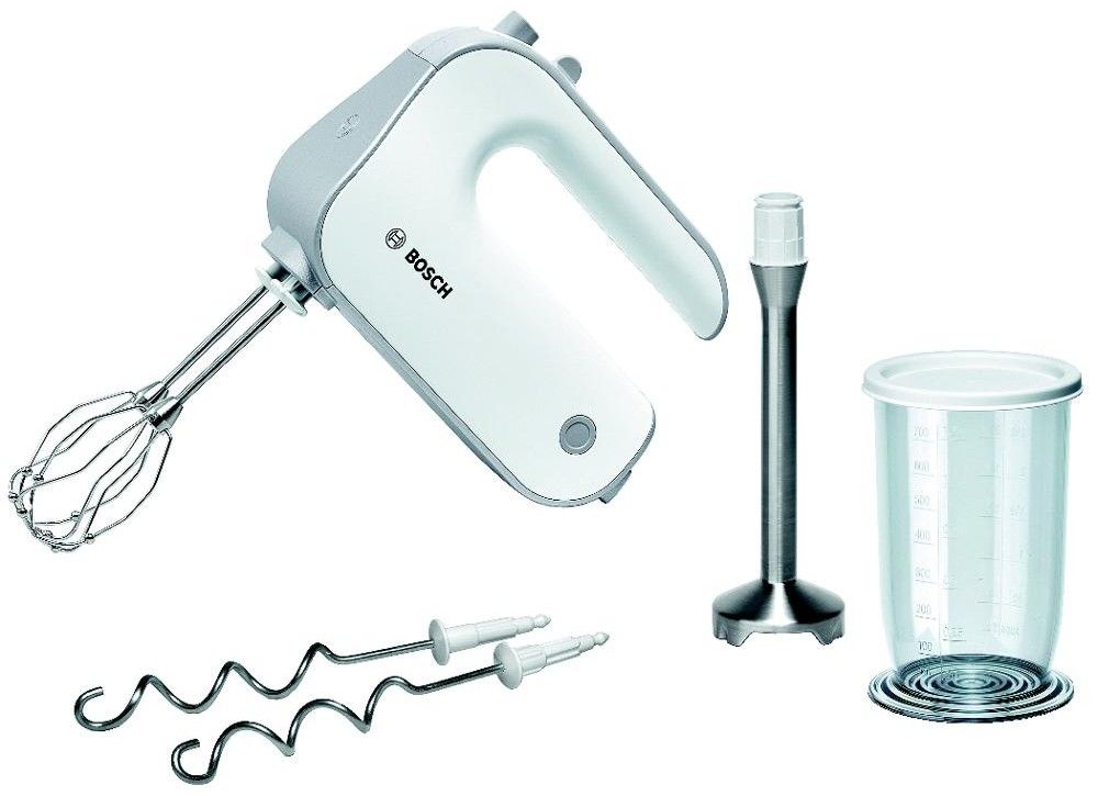 BOSCH Ruční šlehač 500 W, 5 rychlostí – bílá/šedá