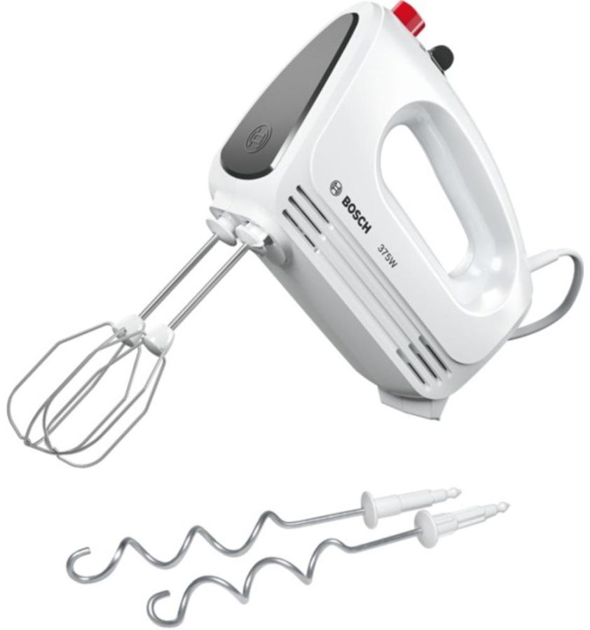 BOSCH Ruční šlehač 375 W, 4 rychlostí – bílá
