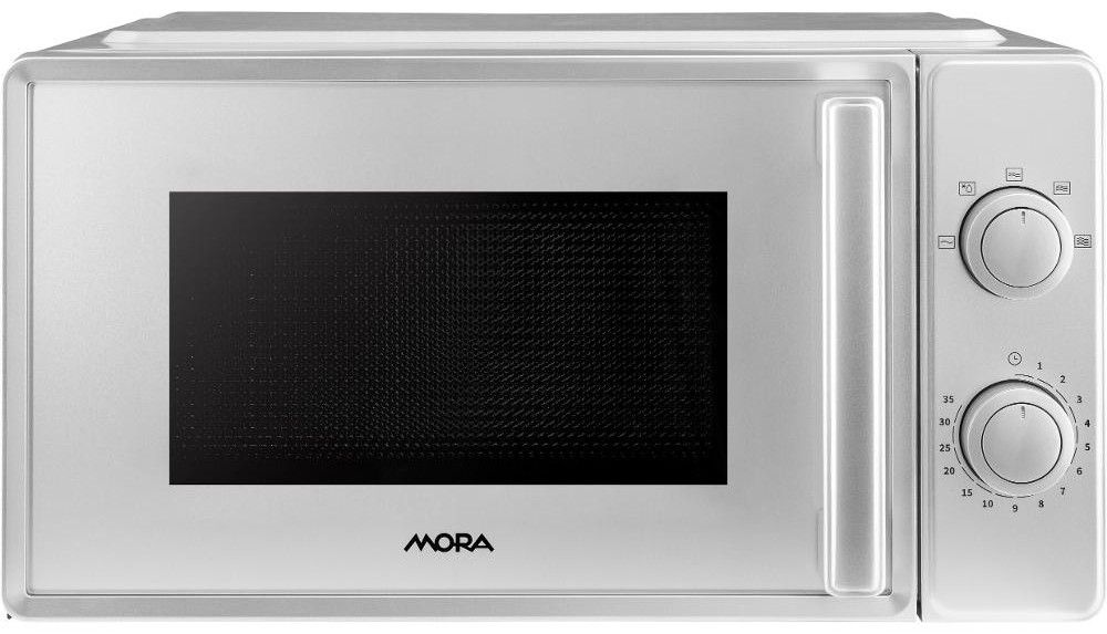 MORA Mikrovlnná trouba 20 l, 700 W – stříbrná