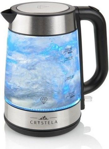 ETA Rychlovarná konvice Crystela 1,7 l – nerez/sklo