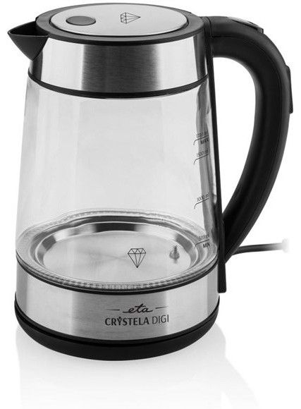 ETA Rychlovarná konvice Crystela Digi 1,7 l – černá/sklo