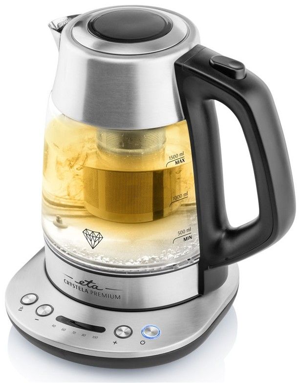 ETA Rychlovarná konvice Crystela Premium 1,5 l – nerez/sklo