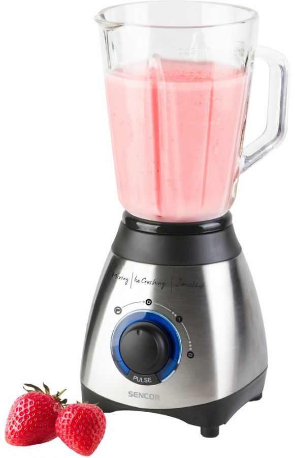 SENCOR Stolní mixér 1,5 l – černá/stříbrná