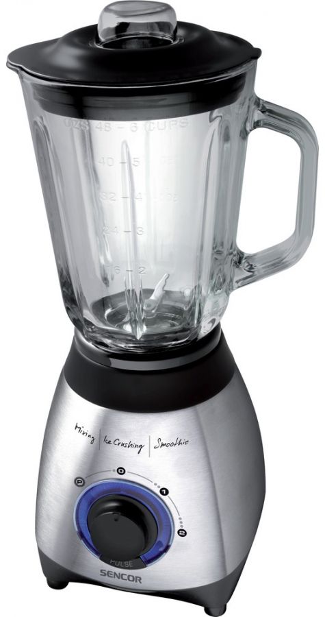 SENCOR Stolní mixér 1,5 l – černá/stříbrná