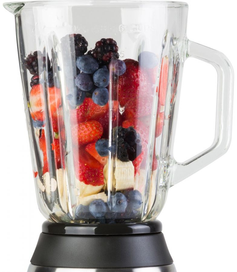 SENCOR Stolní mixér 1,5 l – černá/stříbrná
