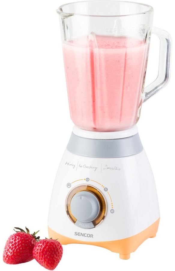 SENCOR Stolní mixér 1,5 l – bílá/oranžová
