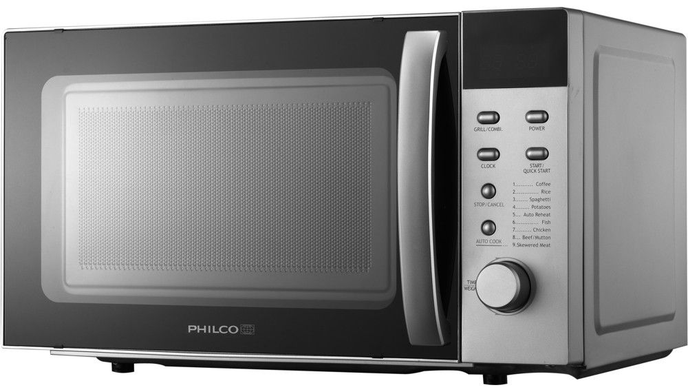 PHILCO Mikrovlnná trouba s grilem 20 l – stříbrná