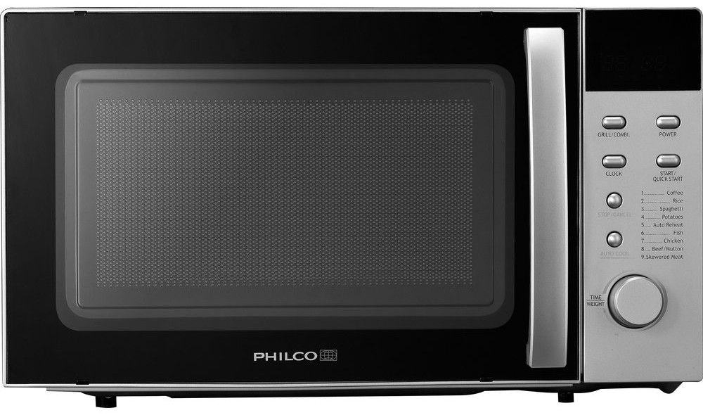 PHILCO Mikrovlnná trouba s grilem 20 l – stříbrná