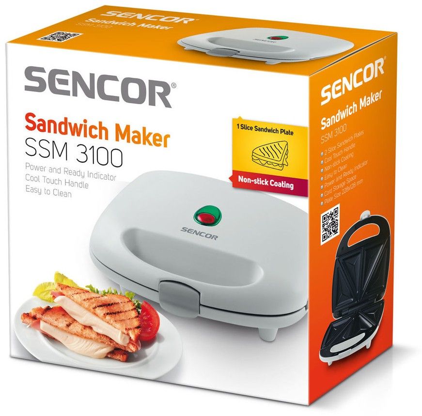 SENCOR Sendvičovač – bílá