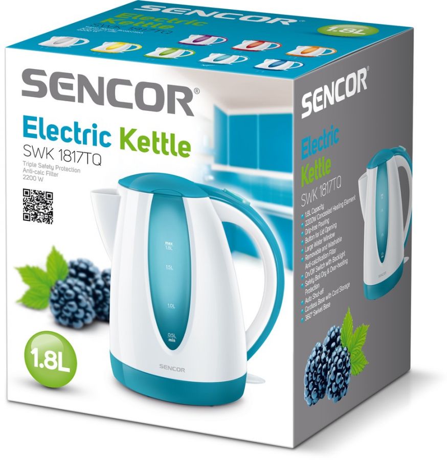 SENCOR Rychlovarná konvice 1,8 l – modrá