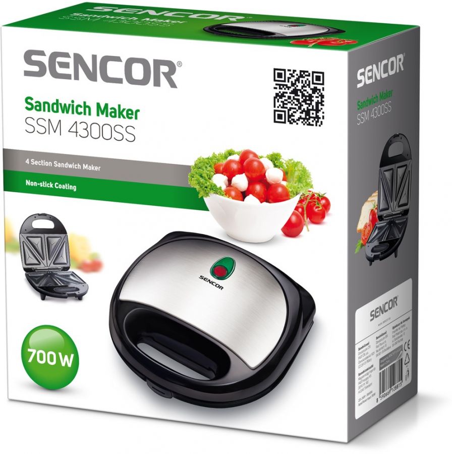 SENCOR Sendvičovač – nerez