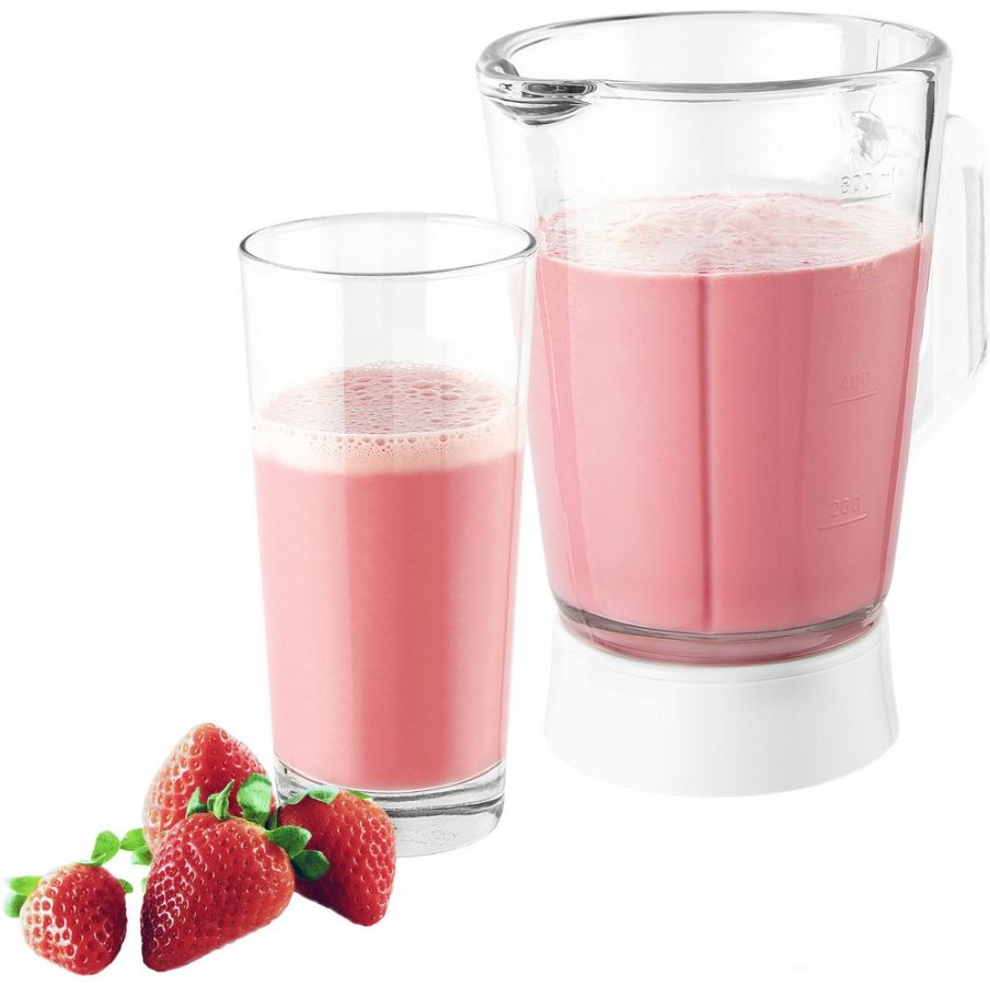 SENCOR Stolní mixér 800 ml – stříbrná/bílá