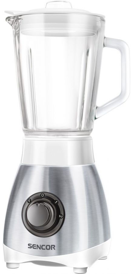 SENCOR Stolní mixér 800 ml – stříbrná/bílá