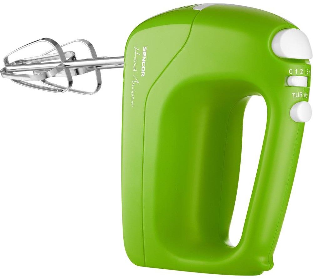 SENCOR Ruční šlehač 200 W, 5 rychlostí – zelená