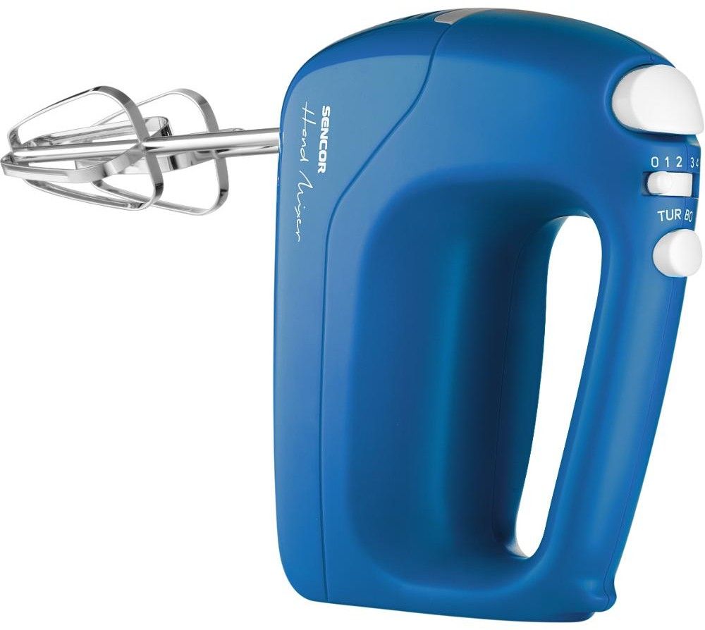 SENCOR Ruční šlehač 200 W, 5 rychlostí – modrá
