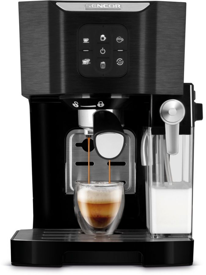 SENCOR Automatický kávovar 1,4 l, 20 bar – černá