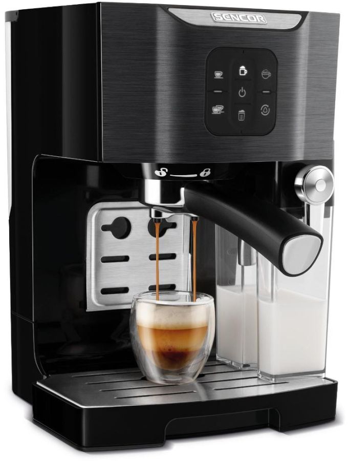 SENCOR Automatický kávovar 1,4 l, 20 bar – černá