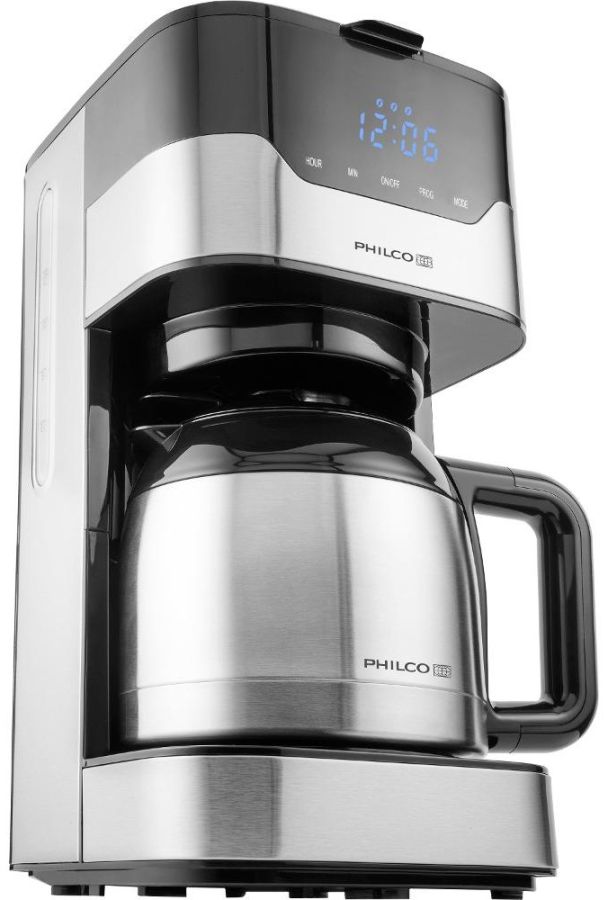 PHILCO Překapávací kávovar 1,2 l, 800 W – nerez
