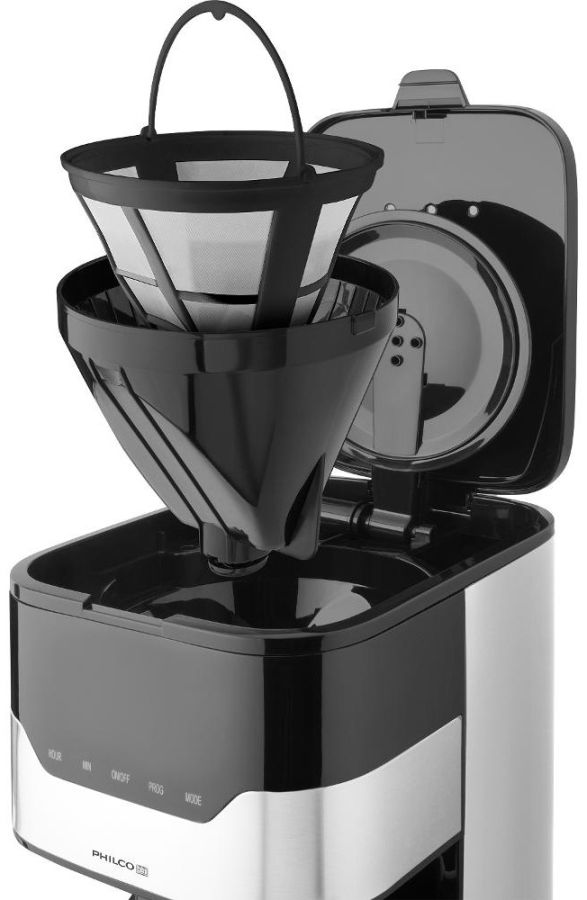PHILCO Překapávací kávovar 1,2 l, 800 W – nerez