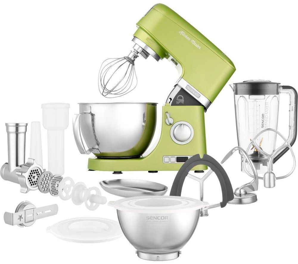 SENCOR Kuchyňský robot 1&nbsp;000 W, 4,5 l – zelená