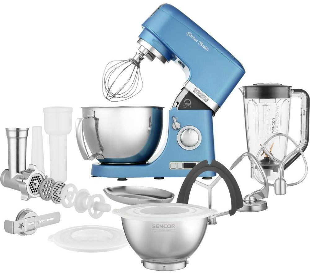 SENCOR Kuchyňský robot 1&nbsp;000 W, 4,5 l – modrá