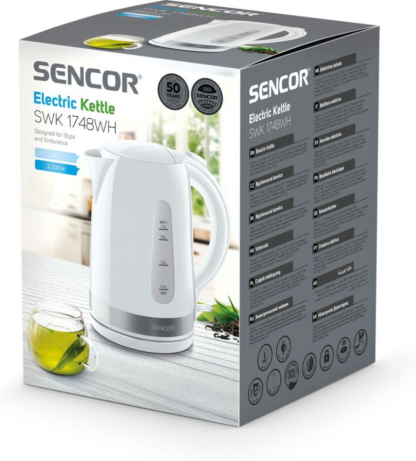 SENCOR Rychlovarná konvice 1,7 l – bílá