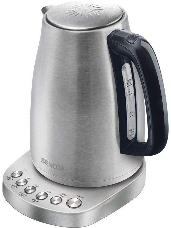 SENCOR Rychlovarná konvice 1,7 l, 2 200 W – nerez