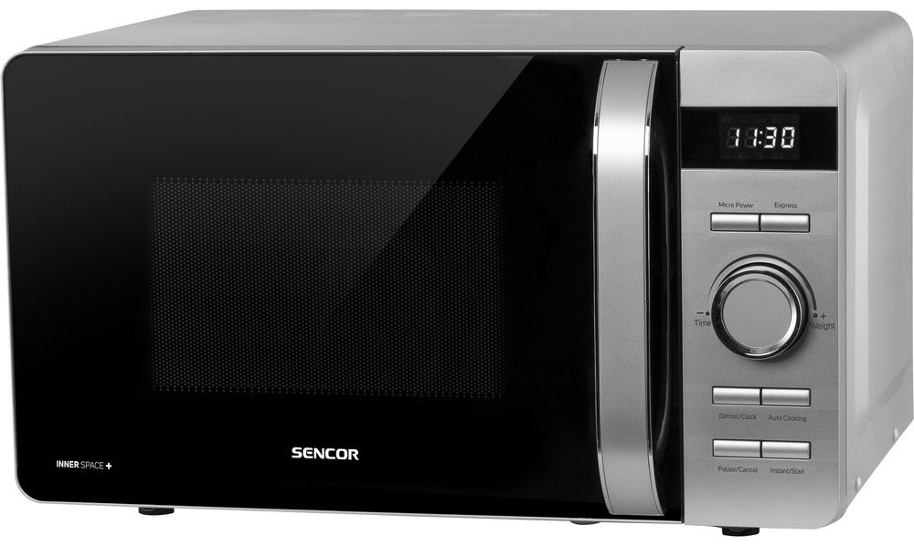 SENCOR Mikrovlnná trouba 17 l, 800 W – stříbrná