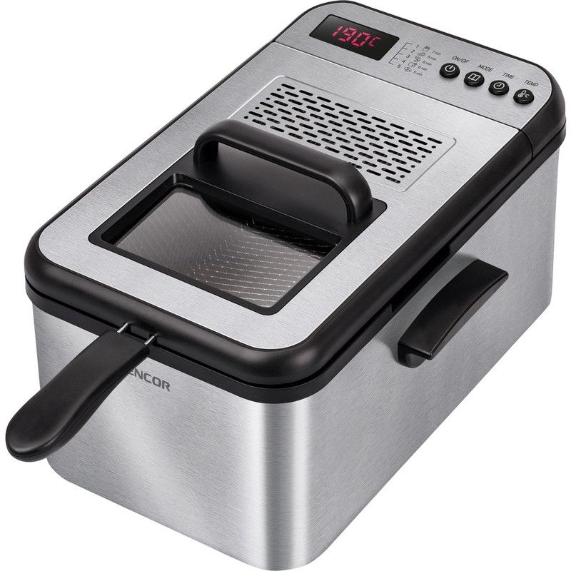 SENCOR Klasická fritéza 3,2 l, 2&nbsp;200 W – nerez