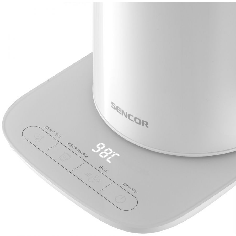 SENCOR Rychlovarná konvice 1,5 l, 2 150 W – bílá