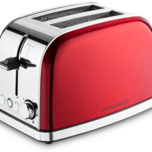 PHILCO Topinkovač 2 otvory, 950 W – červená