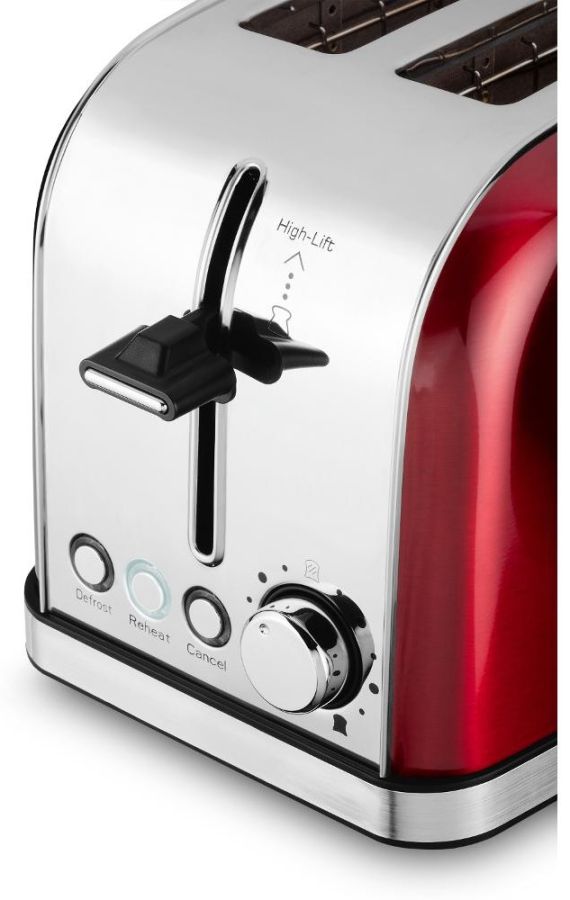 PHILCO Topinkovač 2 otvory, 950 W – červená