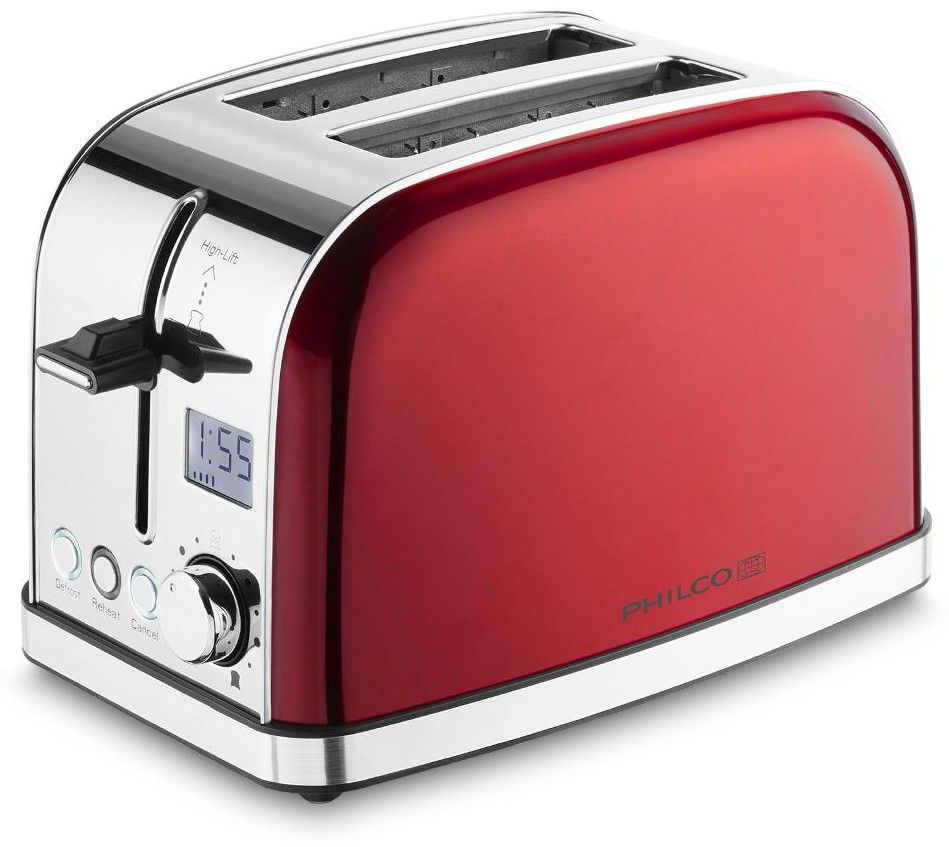 PHILCO Topinkovač 2 otvory – červená