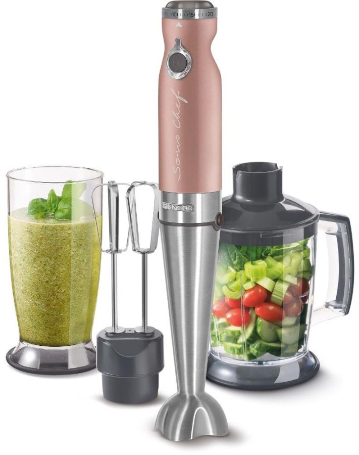 SENCOR Tyčový mixér 1&nbsp;200 W, 1,25 l – růžová