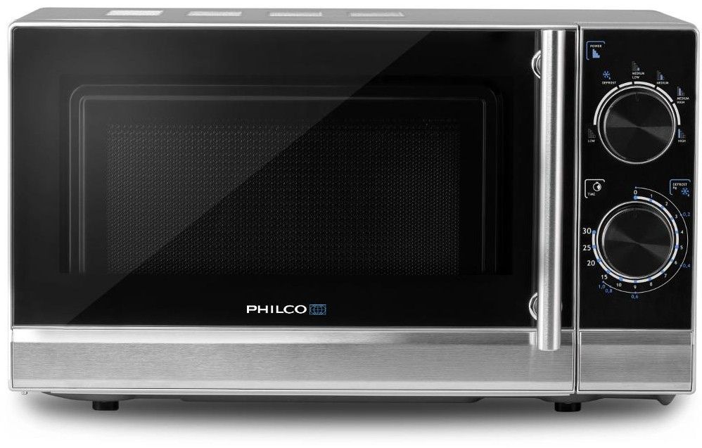 PHILCO Mikrovlnná trouba 17 l, 700 W – nerez/černá