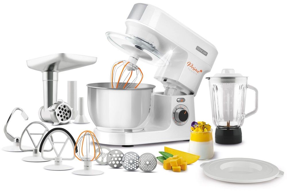 SENCOR Kuchyňský robot 1&nbsp;000 W, 4,5 l – bílá