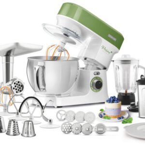 SENCOR Kuchyňský robot 1 200 W, 5 l – zelená/bílá