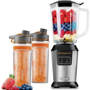 SENCOR Smoothie mixér 800 W, 900 ml – stříbrná