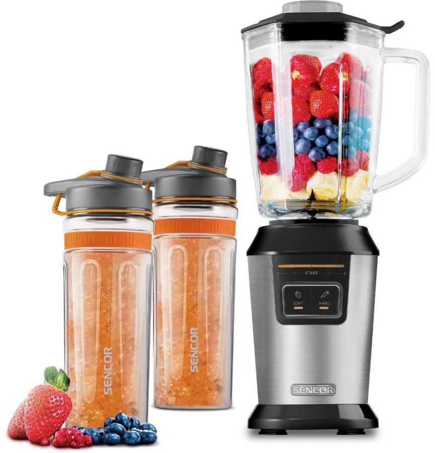 SENCOR Smoothie mixér 800 W, 900 ml – stříbrná