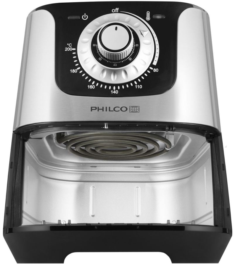 PHILCO Horkovzdušná fritéza 3,5 l, 1 500 W – černá/nerez