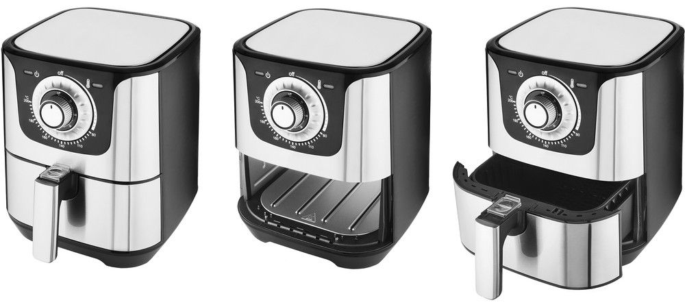 PHILCO Horkovzdušná fritéza 3,5 l, 1 500 W – černá/nerez