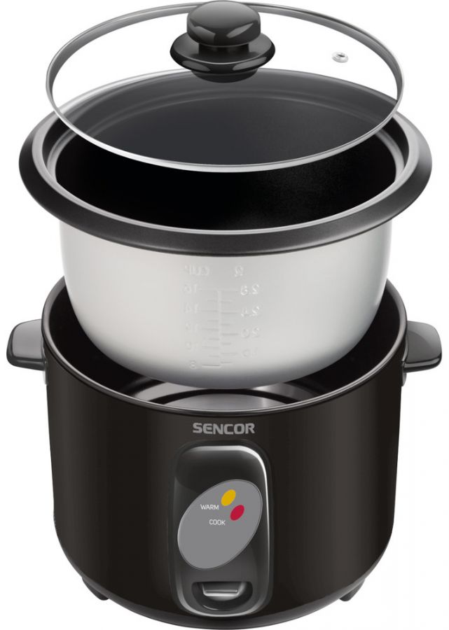 SENCOR Rýžovar 1 l, 400 W – černá