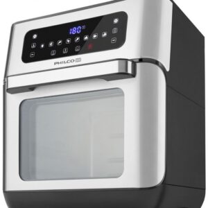 PHILCO Horkovzdušná fritéza 10 l, 1 500 W – nerez/černá
