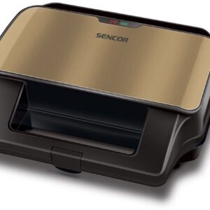 SENCOR Sendvičovač 900 W – champagne