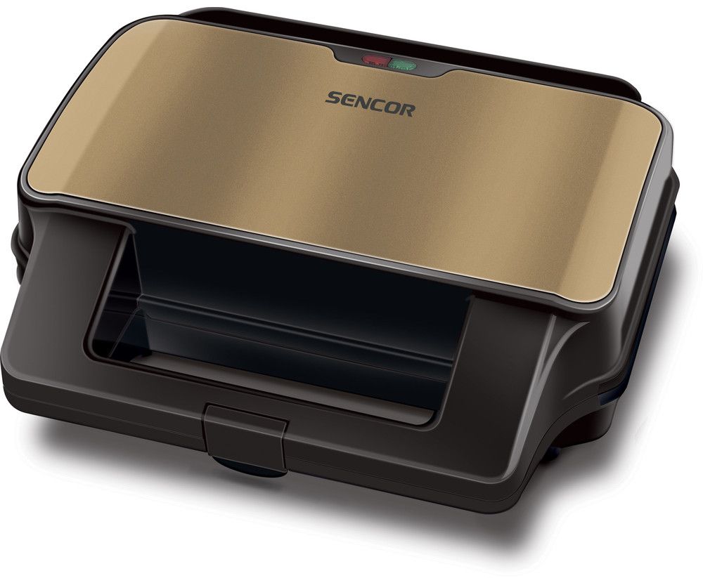 SENCOR Sendvičovač 900 W – champagne