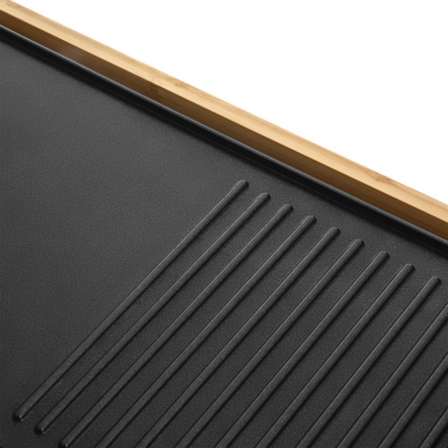 SENCOR Kontaktní gril 1 800 W – černá/dřevo
