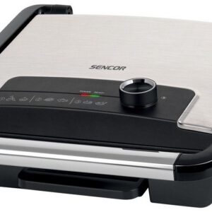 SENCOR Kontaktní gril 2 000 W – stříbrná/černá