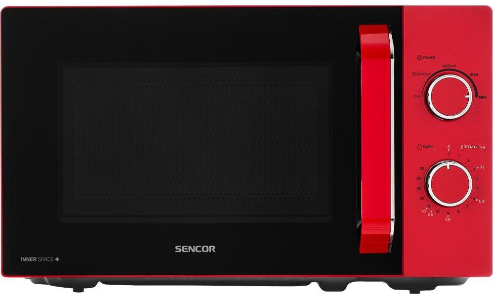 SENCOR Mikrovlnná trouba 20 l, 700 W – červená