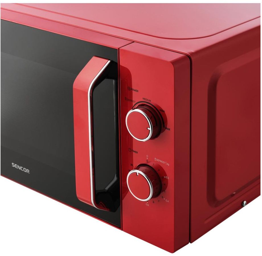 SENCOR Mikrovlnná trouba 20 l, 700 W – červená